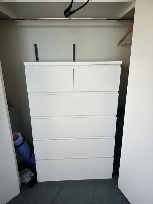 Second-hand IKEA Malm 6 Drawer Chest of Drawers