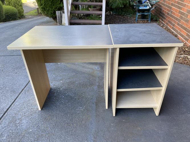 Second-hand Desk with Shelf Unit