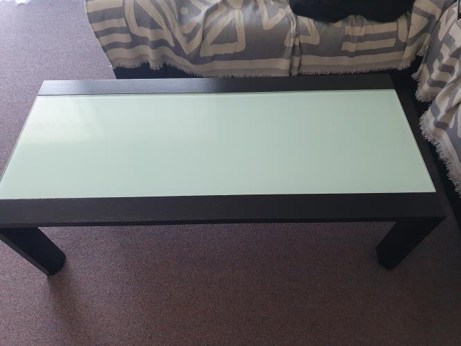 Second-hand Glass Top Coffee Table - Photo 1)