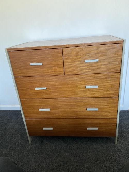 Second-hand Chest of 5 Drawers