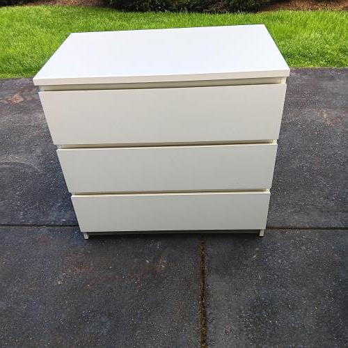 Second-hand IKEA Malm 3 Drawer Chest of Drawers