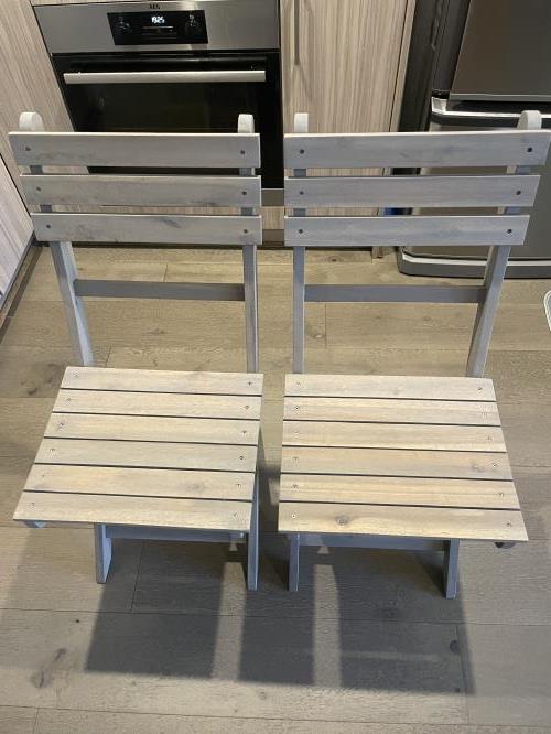 Second-hand Set of 2 Outdoor Folding Chairs