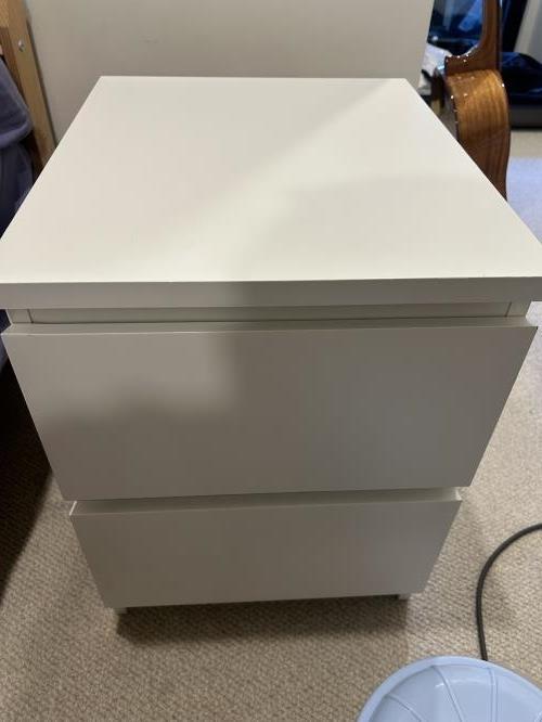 Second-hand IKEA Malm Bedside Drawers