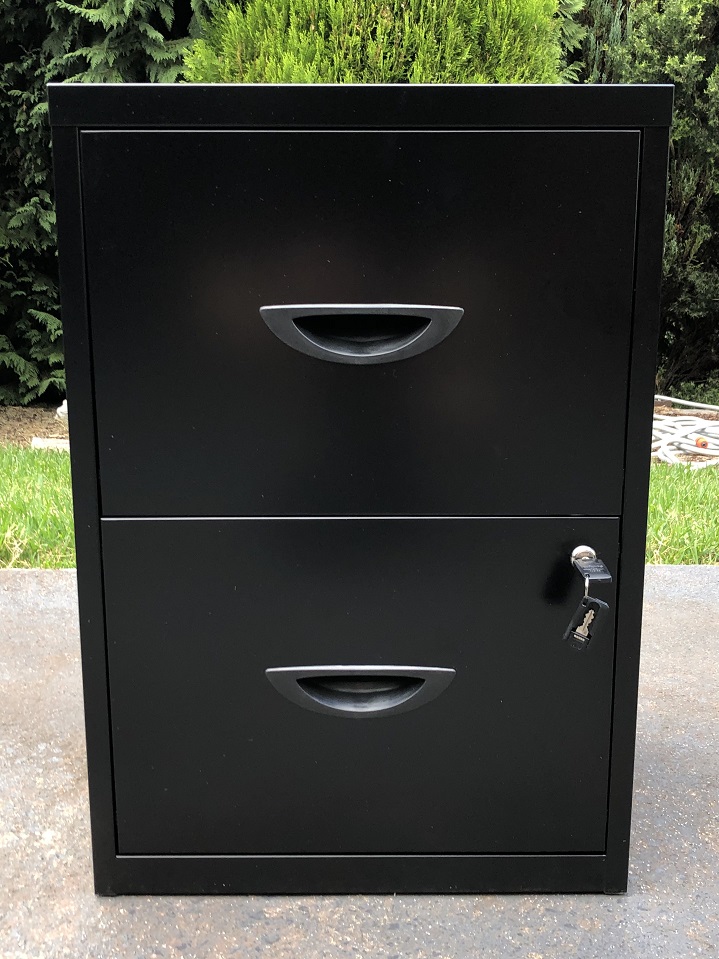 Lockable 2 Drawer Filing Cabinet