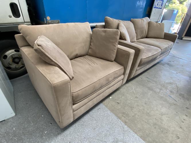 Second-hand 2 Seater Sofa and Matching Armchair