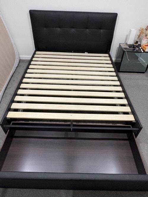 Second-hand Queen Bed Frame with Storage Drawer