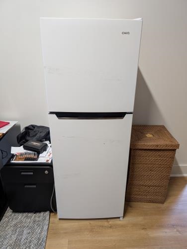 Second-hand Chiq 216L Top Mount Fridge