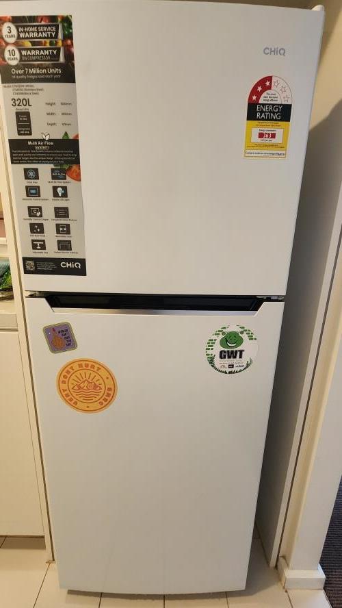 Second-hand Chiq 320L Top Mount Fridge