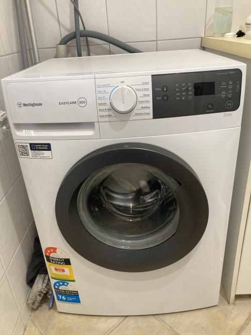 Second-hand Westinghouse 7.5kg Front Load Washing Machine