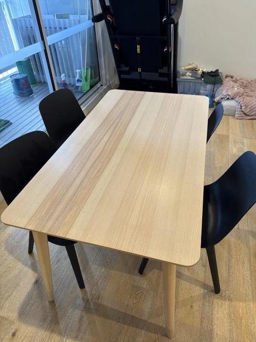 Second-hand IKEA Dining Table with 4 Chairs