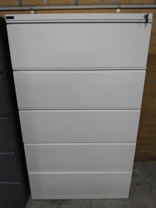 Second-hand White Storage (and Filing) Cabinet (2 Files Wide) – Metal