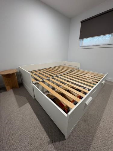 Second-hand Ikea Bed with Trundle bed and underbed drawers
