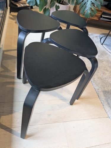 Second-hand Set of 4 IKEA KYRRE Stools