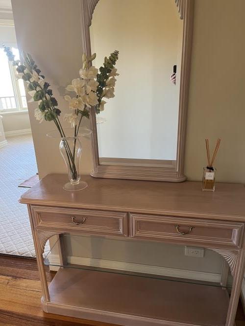 Second-hand Hall Table with Matching Mirror