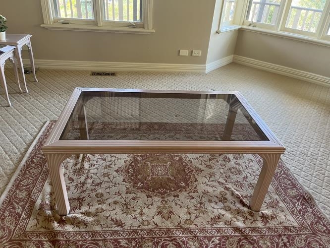 Second-hand Glass Top Coffee Table