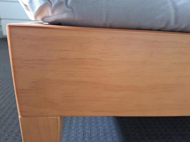 Second-hand King Size Bed Frame with Thin Flexible Mattress - Photo 10)