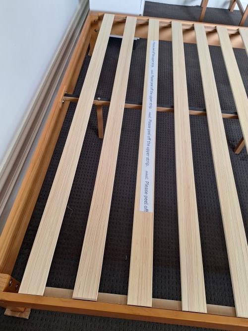 Second-hand King Size Bed Frame with Thin Flexible Mattress - Photo 15)