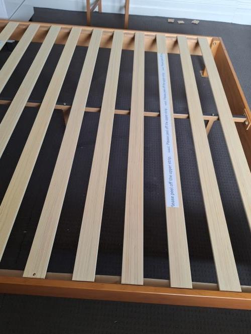 Second-hand King Size Bed Frame with Thin Flexible Mattress - Photo 18)