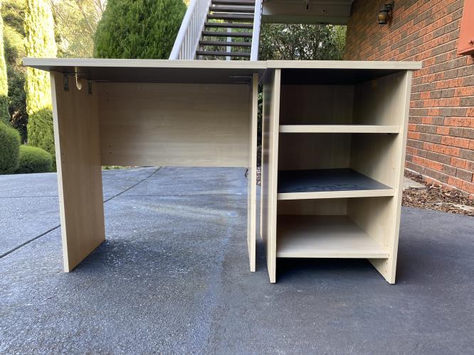 Second-hand Desk with Shelf Unit - Photo 2)