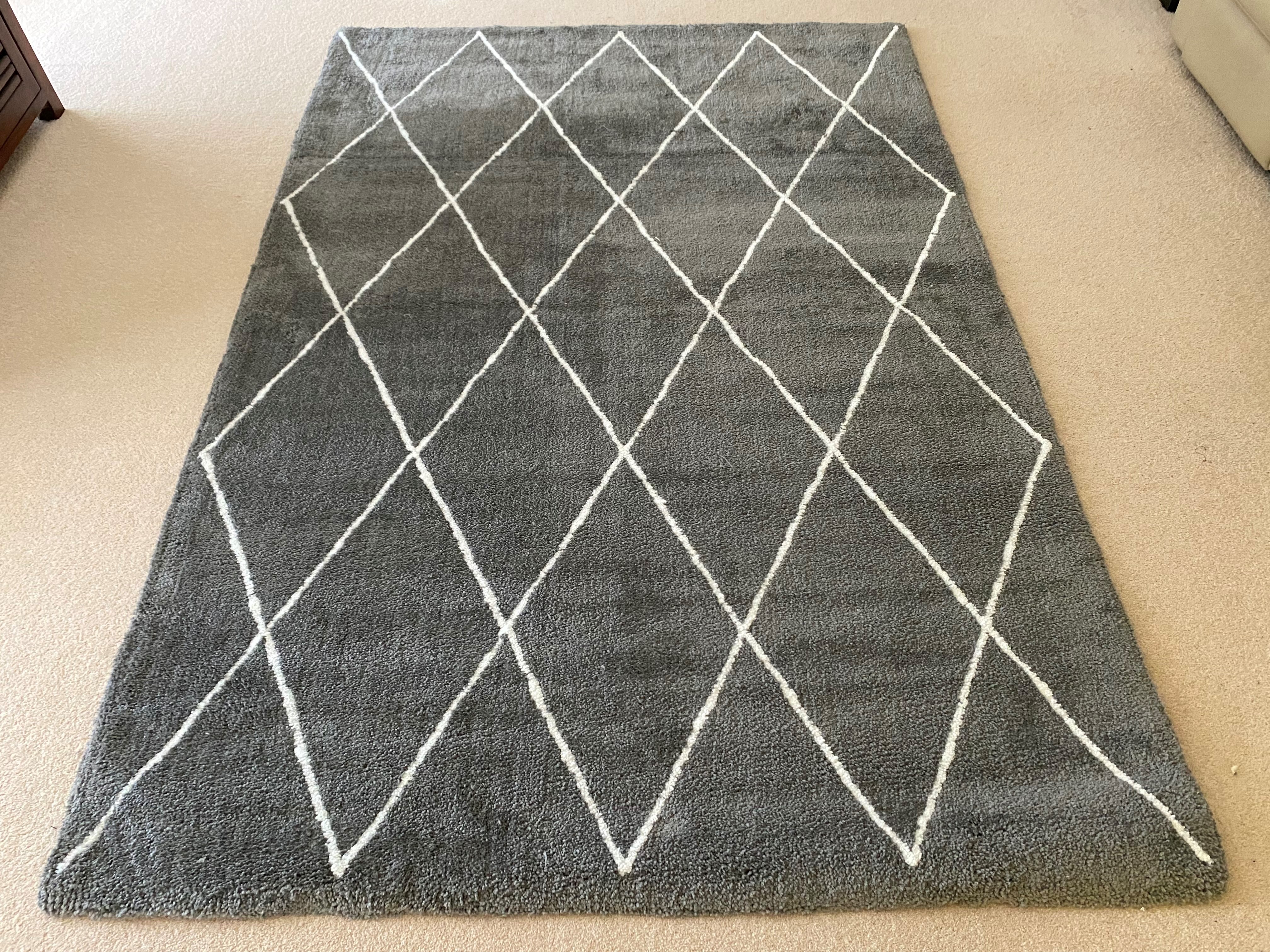 Second-hand Diamond Pattern Rug - Photo 2)