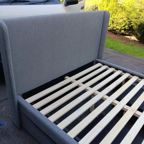 Second-hand Queen Bed Frame with 4 Under Bed Storage Drawers - Photo 2)