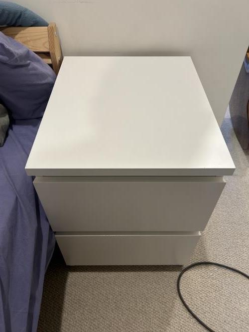 Second-hand IKEA Malm Bedside Drawers - Photo 2)