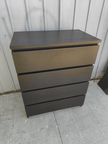 Second-hand IKEA Malm 4 Drawer Chest of Drawers - Photo 2)