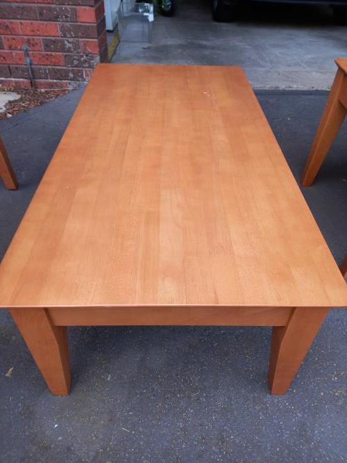 Second-hand Set of 3 Tables - Hall Table, Coffee Table and Side Table - Photo 2)