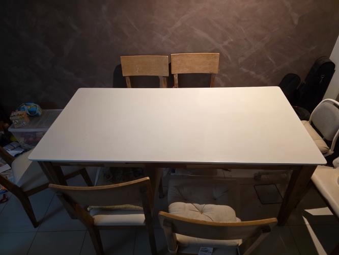 Second-hand Dining Table with 6 Chairs - Photo 2)