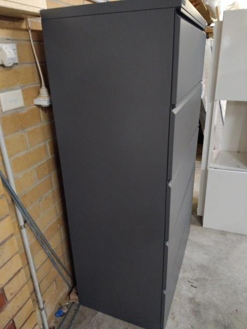 Second-hand Dark Grey Storage (and Filing) Cabinet (2 Files Wide) \u2013 Metal - Photo 2)