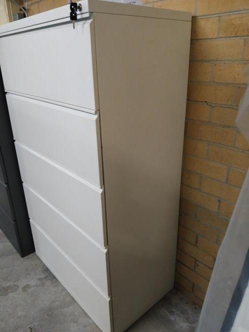 Second-hand White Storage (and Filing) Cabinet (2 Files Wide) \u2013 Metal - Photo 2)