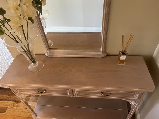 Second-hand Hall Table with Matching Mirror - Photo 2)