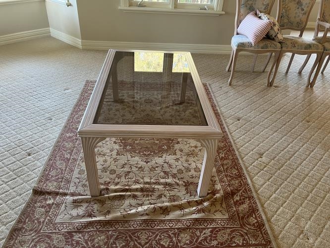 Second-hand Glass Top Coffee Table - Photo 2)