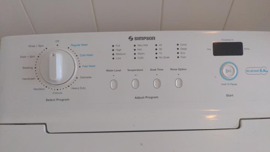 Second-hand Simpson 5.5kg Top Load Washing Machine - Photo 3)