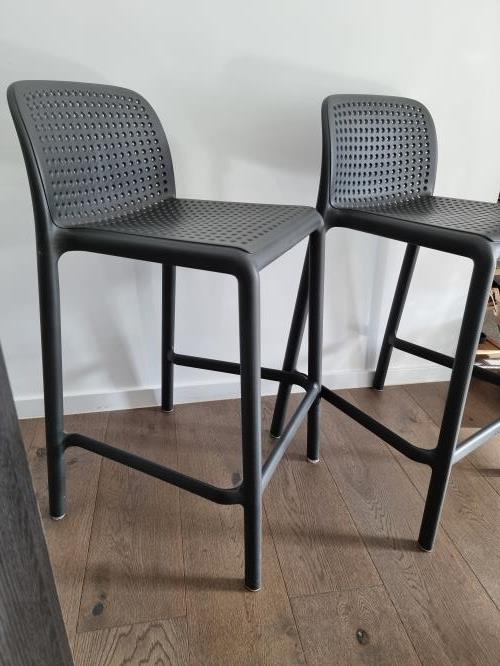 Second-hand Set of 2 Bar Stools - Photo 3)