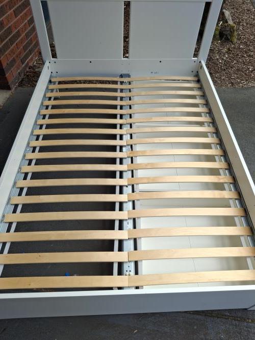 Second-hand IKEA Double Bed Frame with 2 Storage Drawers - Photo 3)