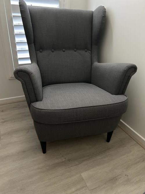 Second-hand IKEA Chair and Ottoman - Photo 3)