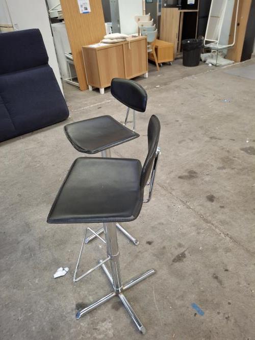 Second-hand Set of 2 Bar Stools - Photo 3)