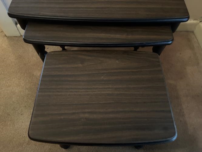 Second-hand Set of 3 Side Tables - Photo 3)