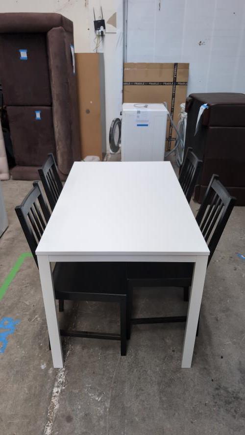 Second-hand IKEA Dining Table with 4 Chairs - Photo 3)