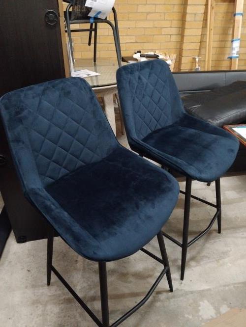 Second-hand Set of 2 Stylish Bar Stools - Photo 3)