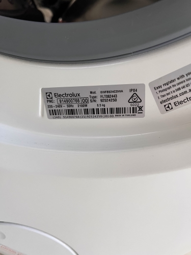 Second-hand Electrolux 8.5kg Front Load Washing Machine - Photo 4)