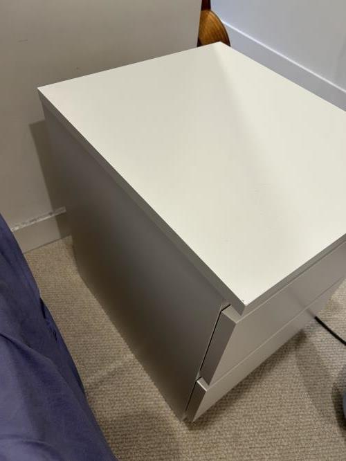 Second-hand IKEA Malm Bedside Drawers - Photo 4)