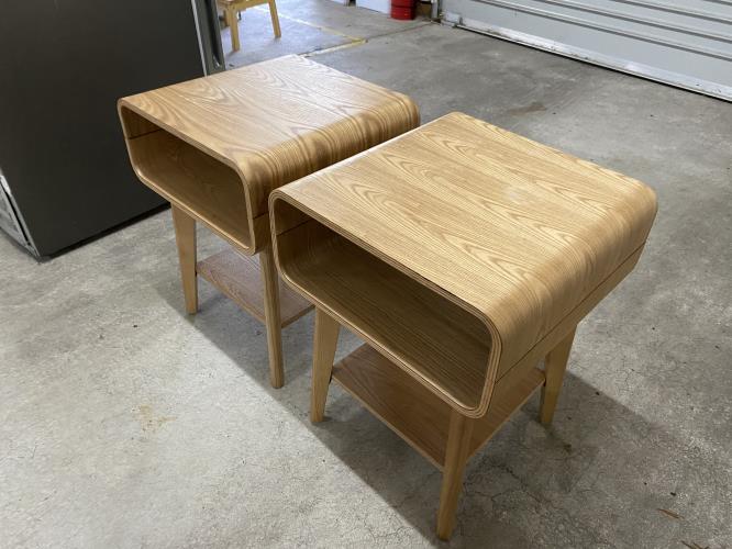 Second-hand Set of 2 Bedside Tables - Photo 4)