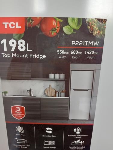 Second-hand TCL 198L Top Mount Fridge - Photo 4)