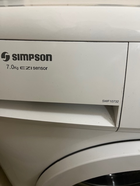 Second-hand Simpson 7kg Front Load Washing Machine - Photo 4)