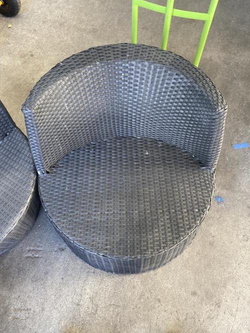 Second-hand Set of 4 Outdoor Chairs - Photo 4)