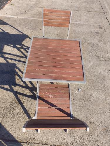 Second-hand Folding Outdoor Table with 2 Chairs - Photo 4)