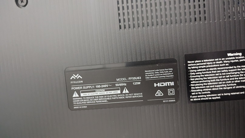 Second-hand Ffalcon 55 Inch 4K Ultra High Definition Google TV - Photo 4)