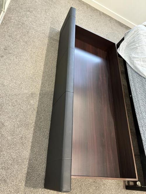Second-hand Queen Bed Frame with Storage Drawer - Photo 4)